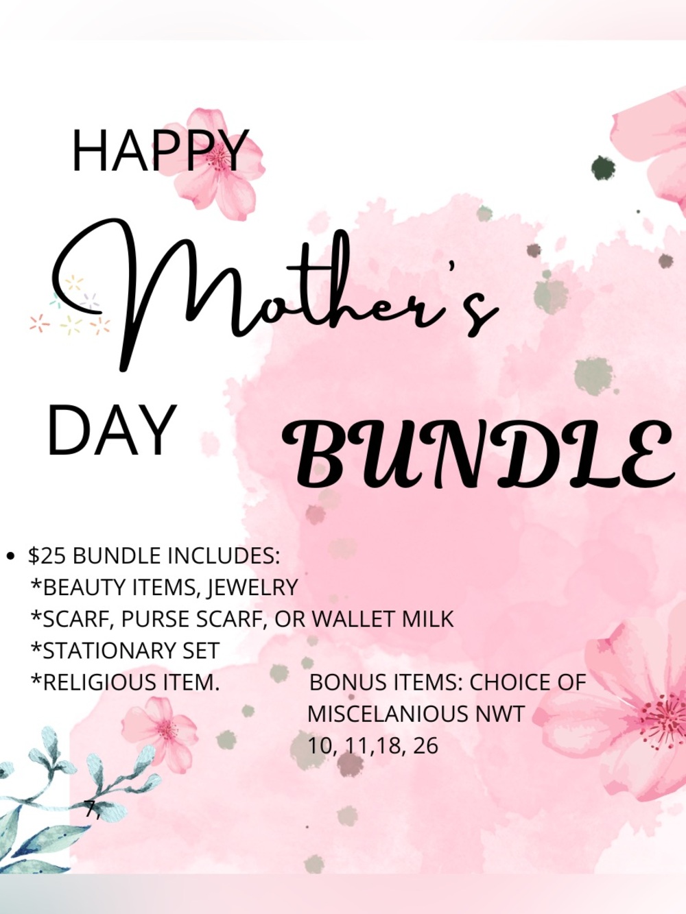 Happy Mother's Day Bundle Graphic - Pink Floral